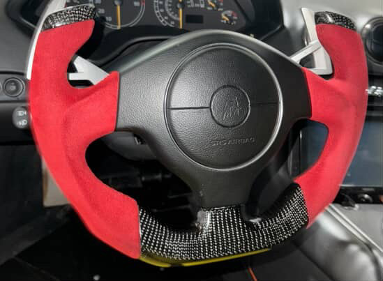 Steering wheel after