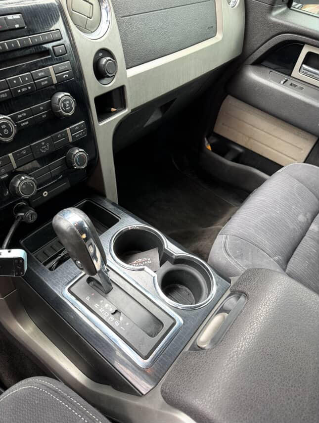 Black interior after